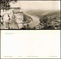 Königstein (Sächsische Schweiz) Panorama-Ansicht Festung Mit Elbtal 1974 - Koenigstein (Saechs. Schw.)