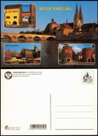 Regensburg Mehrbildkarte U.a. Kornmarkt, Jakobstor, Donau-Brücke 1980 - Regensburg