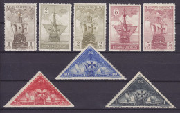 Spain 1930 Mi. 502-05, 510, 512, 514 Kolumbus Columbus Discovery Of America, MH* (2 Scans) - Nuevos