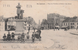 56 LORIENT  Place Du Morbihan Et Statue Jules Simon   SUP  PLAN    1918         RARE - Lorient