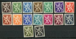 BELGIQUE -  LIBÉRATION - N° Yvert 674A/689A ** - Unused Stamps