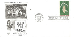 USA  1963 Fight Against Hunger, Mi 841, FDC - Briefe U. Dokumente