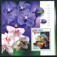 Bloc Sheet Fleurs Orchidées Flowers Orchids  Neuf  MNH **  Guine Bissau 2014 - Orchidee
