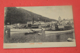 Lago Di Como Il  Porto 1908 - Como