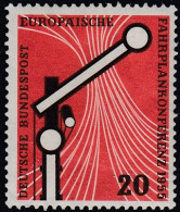 Germany (BRD) 1955 - The European Timetable Conference - Mi 219 ** MNH [1850] - Nuevos