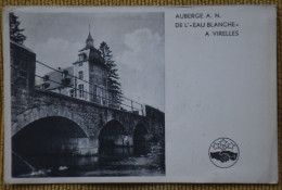 Carte Publicitaire - Auberge A.N. De L'"Eau Blanche" - Virelles - Union Touristique Les Amis De La Nature - Vers 1930-40 - Chimay