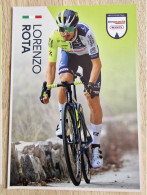 Card Lorenzo Rota - Team Intermarche-Wanty - 2024 - Cycling - Cyclisme - Ciclismo - Wielrennen - Wielrennen