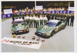 ASTON MARIN DBR9 24H DU MANS 2007 - CARTE POSTALE 10X15 CM NEUF - Voitures De Tourisme