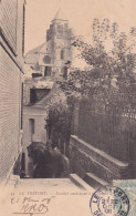 Le Tréport Centre Escalier Conduisant A La Falaise 1906 Couple Avec Ombrelle - Le Treport