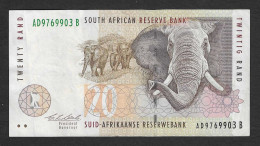 Sudafricaa - Banconota Circolata Da 20 Rand P-124a - 1993 #19 - South Africa