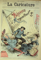 La Caricature 1884 N°228 Régates D'Argenteuil Régates (95) Robida Fusillier Spolski Trock - Riviste - Ante 1900