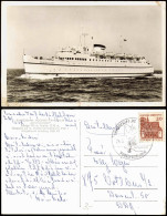 HOCHSEE Fährschiff Deutschland 1966  Gel.  Schiffsposstempel Vogelfluglinie - Traghetti