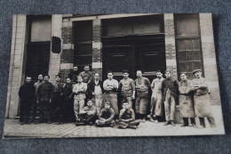 Ancienne Carte Photo D'usine,atelier De Farcienne ? Jumet ? à Identifier - Farciennes