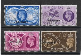 MOROCCO AGENCIES (TANGIER) 1949 UPU SET SG 276/279 FINE USED Cat £18 - Bureaux Au Maroc / Tanger (...-1958)