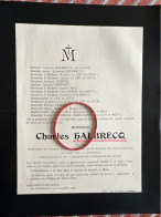 Charles Halbrecq Avocat *1828+1907 Ems Mons Saint-Gilles Lez Bruxelles De Leu De Cecil Charbonnages Petit Try Lambusart - Obituary Notices