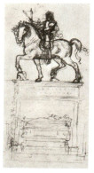 Leonardo Da Vinci, Studi Per Il Monumento Trivulzi, Stampa, Vintage Print - Estampas & Grabados