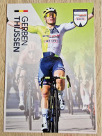 Card Gerben Thijssen - Team Intermarche-Wanty - 2024 - Cycling - Cyclisme - Ciclismo - Wielrennen - Radsport