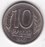 Russie 10 Roubles 1993 Saint Pétersbourg , En Cupronickel, Y# 313 - Rusia