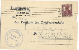 25.11.1921 Infla Card With Better Michel 142 B (brown) 14 Euros - Lettres & Documents