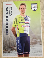 Card Taco Van Der Hoorn - Team Intermarche-Wanty - 2024 - Cycling - Cyclisme - Ciclismo - Wielrennen - Cyclisme