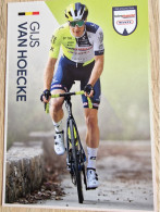 Card Gijs Van Hoecke - Team Intermarche-Wanty - 2024 - Cycling - Cyclisme - Ciclismo - Wielrennen - Ciclismo