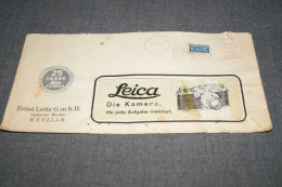 Ancienne Enveloppe Publicitaire Pour Appareil Photo Leïca 1949 (vide ) - Fotoapparate