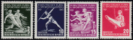 Germany (DDR) 1956 -  Gymnastics And Sports Festival In Leipzig - Mi 530-533 ** MNH Short Perfs - Nuovi