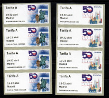 ESPAÑA SPAIN ATM 50 AÑOS PLAZA MAYOR P4ES18  TARIFA A X 8 - Unused Stamps