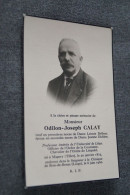 Odilon-Joseph Calay,professeur à Liège, 1873 - 1960 - Décès