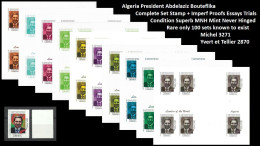 1999 USA UN World Leaders Millennium Summit - Algeria President Abdelaziz Bouteflika - Rare Set MNH - Altri & Non Classificati