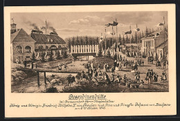 AK Schreiberhau, Reges Treiben An Der Josephienhütte Am 6. Oktober 1846, Glas  - Schlesien