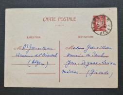 Algérie,  Carte Postale  Interzone. - Lettres & Documents