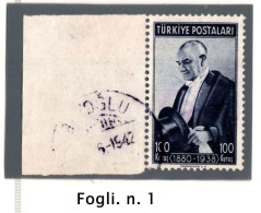 1939 - Turchia - Foglietto N° 1 - Used Stamps