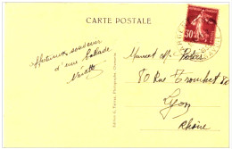 Cachet Horoplan ARGENTIERE Hte SAVOIE 1930 Frappe SUPERBE Semeuse - Paiement Par MANGOPAY Uniquement - Cachets Manuels