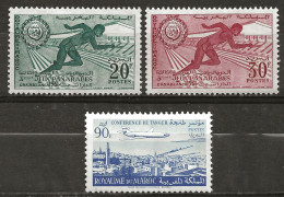 MAROC: *, N° YT 421 Et 422 + 426, Ch., TB - Morocco (1956-...)