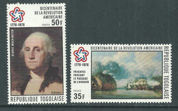 Togo  N° 856 / 57 XX Bicentenaire Indépendance Des Etats-Unis. Les 2 Valeurs Sans  Charnière, TB - Togo (1960-...)