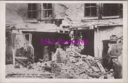 Co Durham Postcard - Bombardment Of West Hartlepool  DZ228 - Hartlepool