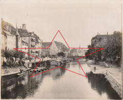 Photo 1901 STRASBOURG - Une Vue Du Quai Des Bateliers, Bateau Lavoir (A255) - Strasbourg