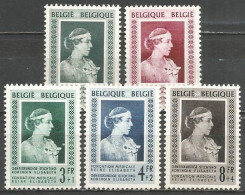Belgique - Fondation Reine Elisabeth - N°863 à 867 * - Nuevos