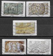 France 2012  Oblitéré Autoadhésif  N°  652 - 654 - 656 - 658 - 661      Impressions De Relief - Used Stamps