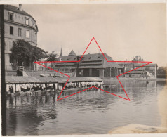 Photo 1901 STRASBOURG - Une Vue, Bateau Lavoir, Lavandières, Une Usine ? (A255) - Straatsburg