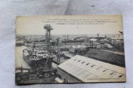 Cpa 1918, Saint Nazaire, Vue Générale Des Chantiers De Constructions Navales, Loire Atlantique 44 - Saint Nazaire