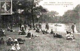 *Repro CPA - 75 - PARIS -  Bois De Boulogne - Le Dimanche Autour Du Grand Lac - Parchi, Giardini