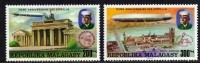 Madagascar P.A. N° 167 / 68 XX   75ème Anniversaire Des Zeppelins, Les 2 Valeurs Sans Charnière, TB - Madagaskar (1960-...)