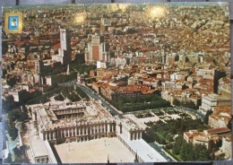 SPAIN MADRID AERIAL CITY VIEW PANORAMA CARD POSTCARD CARTOLINA CARD BRIEFKAARTE CARTE POSTALE ANSICHTSKARTE POSTKARTE - Danimarca