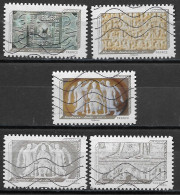 France 2012  Oblitéré Autoadhésif  N°  652 - 656 - 658 - 659 - 661      Impressions De Relief - Used Stamps