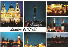 SCENES FROM AROUND LONDON AT NIGHT, LONDON, ENGLAND.. UNUSED POSTCARD Ms3 - Otros & Sin Clasificación