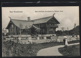 AK Bad Warmbrunn, Nordisches Blockhaus Im Füllner-Park  - Schlesien