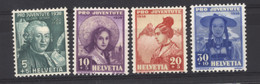 0ch  0865 -  Suisse  :  Mi  331-34   Yv  316-19   * - Nuevos