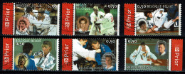 België OBP 3407/3412 - Belgian Int. Sports Champions - Judo - Used Stamps